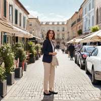 Elegant Women’s Tote Bag with Detachable Pouch