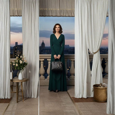 Elegant Embossed Floral Tote Handbag with Scarf Detail