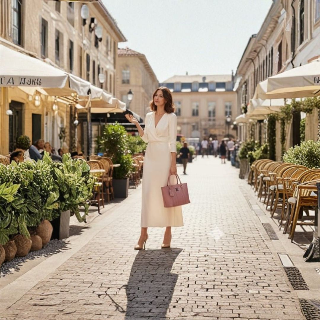 Elegant Pink Structured Tote Bag