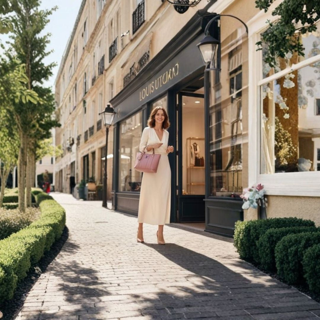 Elegant Pink Structured Tote Bag