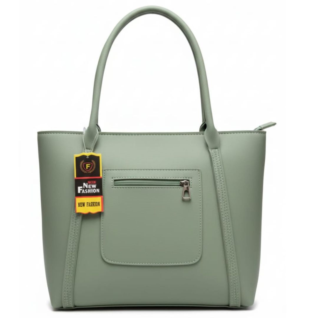 Women’s Elegant Tote Handbag – Soft Sage Green